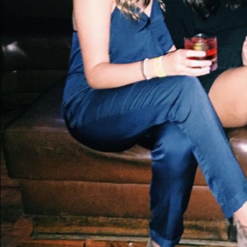 Silky Racerback Jumpsuit - Picture 6 of 7